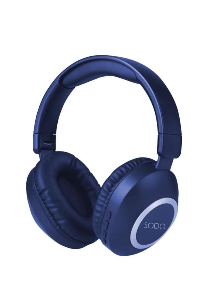 SODO SD-1104 Wireless Headphones with Bluetooth 5.0 | High-Quality Microphone, SD Card Support, 3.5mm Jack, and Noise Cancelling | Foldable Headphones with Stylish and Colorful Design  - Image 1
