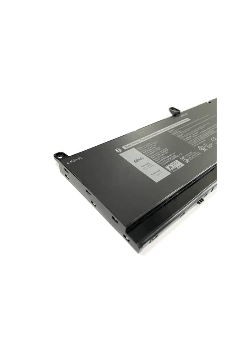 replacement 11.4V 68Wh 68ND3 CR72X G5FJ8 J0VNR CR72X 17C06 Battery for Dell Precision 7550 7560 7750 7760 Mobile Workstation