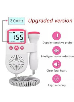 HAVEN Fetal Doppler,Portable Ultrasound Doppler Fetal Heart Rate Monitor with LCD Screen Prenatal Heartrate Monitor  - Image 2