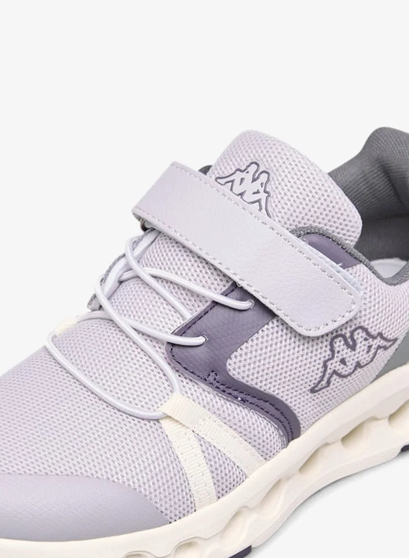 Kappa Girls' Logo Print Sports Shoes with Hook and Loop Closure