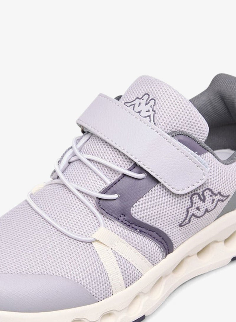Kappa Girls' Logo Print Sports Shoes with Hook and Loop Closure - Image 4