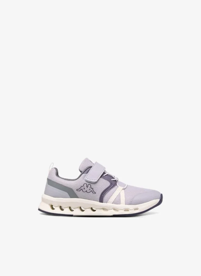 Kappa Girls' Logo Print Sports Shoes with Hook and Loop Closure