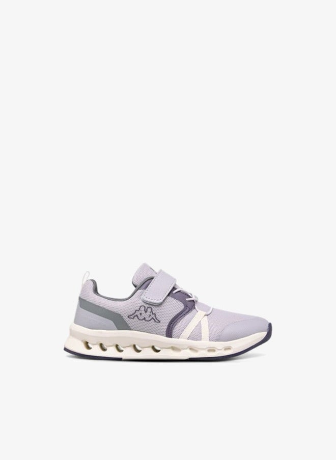 Kappa Girls' Logo Print Sports Shoes with Hook and Loop Closure - Image 3