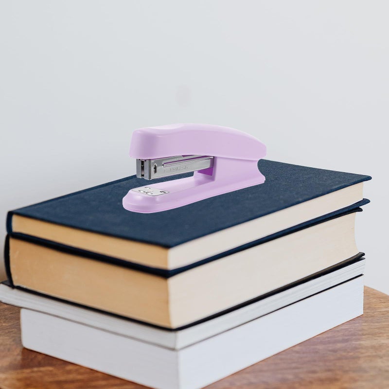 Heavy Duty Metal Portable Desk Stapler Compact Lavender Purple For Office Home Students - Image 5