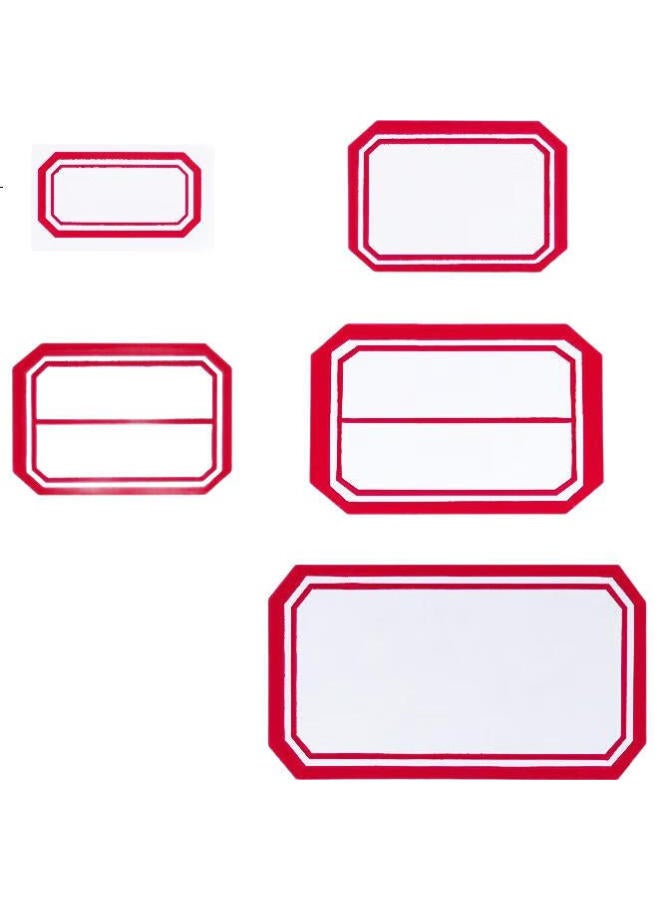 Dsb 960 Pieces 50×29Mm Self-Adhesive Labels, File Management Stickers, 16 Labels/Sheet, 60 Sheets/Pack, Easy-Tear Paper, Name Tags, Price Tags, 4608 Red - Image 3