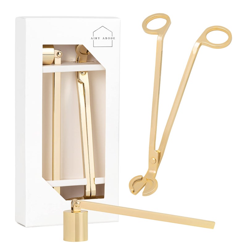 Candle Wick Trimmer and Candle Snuffer Accessory Set  Pick Your Color