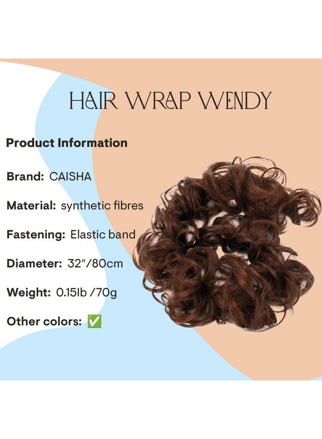 كايشا هيربيسي لف الشعر ألياف صناعية مقاومة للحرارة، مجعد، فوضوي، أوبدو، نحاسي أحمر، Hw20 - Image 2