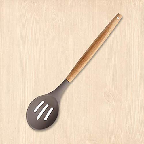 Sabichi Silicone Head Slotted Turner Spatula | Bamboo Handle Premium Non-Stick Kitchen Cookware | Turner for Fish, Omelette, Pancake, Wok - Image 4
