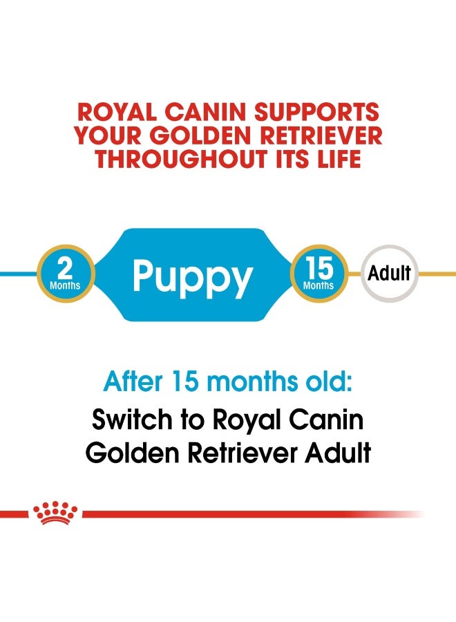Royal Canin Breed Health Nutrition Golden Retriever Puppy Dry Food Bag 12KG - Image 3