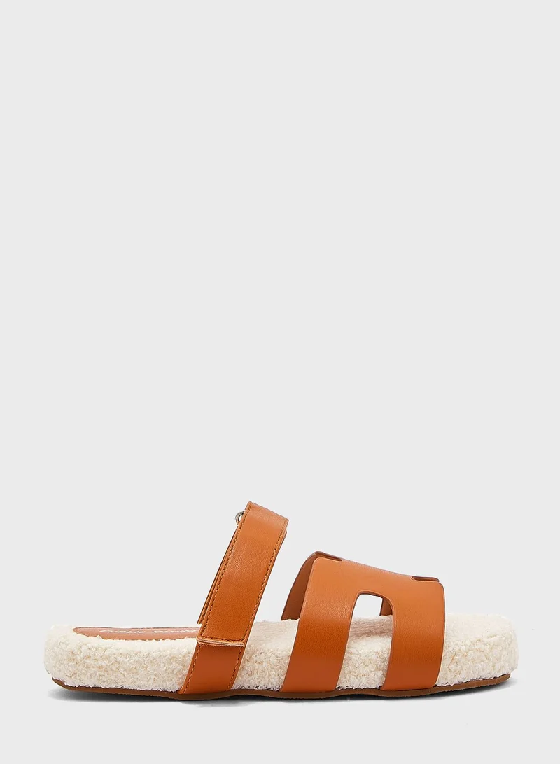 PUBLIC DESIRE Multi Strap Mid Heel Sandals
