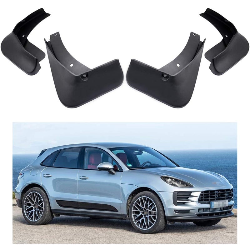 MOERTIFEI Car Splash Guard Mudguard Fender Mud Flaps Compatible with Porsche Macan 2015-2022 16 17 18 19 20 21 - Image 1