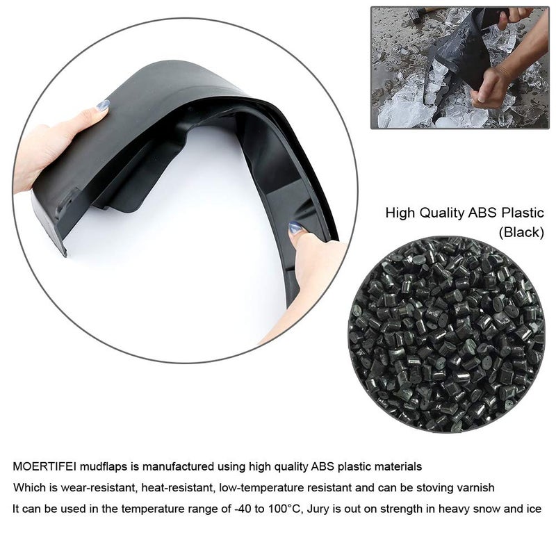 MOERTIFEI Car Splash Guard Mudguard Fender Mud Flaps Compatible with Porsche Macan 2015-2022 16 17 18 19 20 21 - Image 4