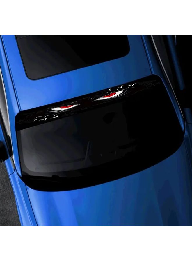 Black Angry Monster Peeking Vinyl Car Windshield Sticker Decal For Cars Trucks - Image 4