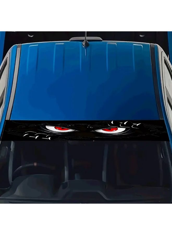 Black Angry Monster Peeking Vinyl Car Windshield Sticker Decal For Cars Trucks - Image 3