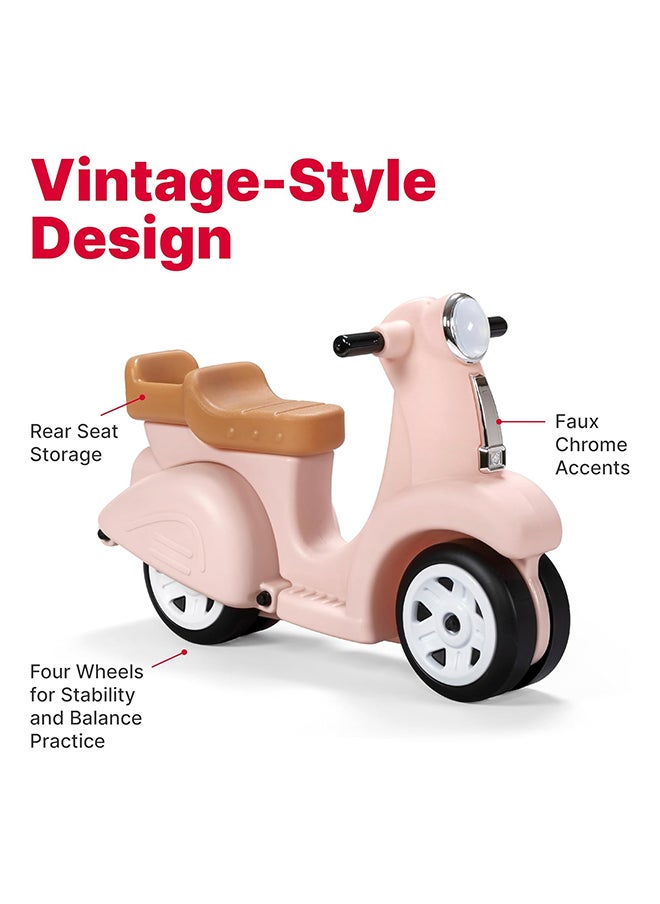 Step2 - Ride Along Scooter for Kids, FoottoFloor Ride On Toy, Stylish Adventure on Four Wheels, Toddler Ages 1.54 Years Old, Pink - Image 1