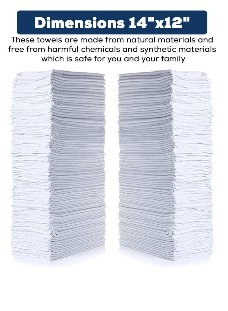 Simpli-Magic Simpli Magic 79006-100PK shop towels 14”x12” white pack of 100  - Image 3