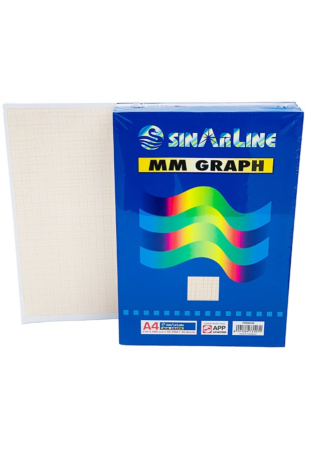 SINARLINE PD06035 A4 GRAPH PAD 50 SHEET