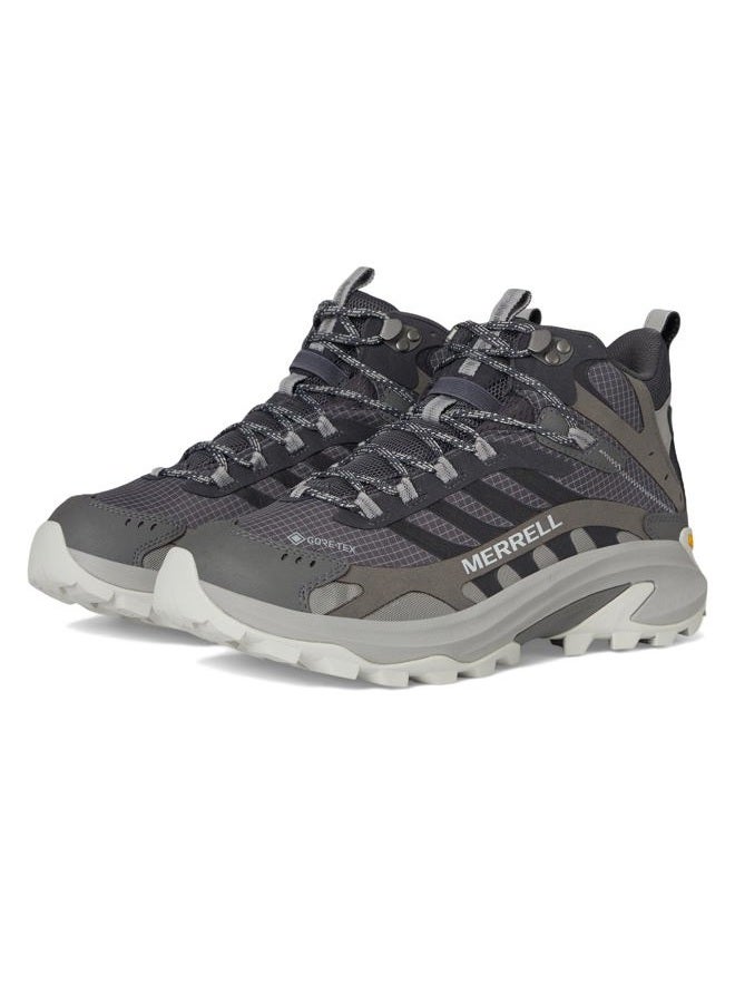 MERRELL Mens Moab Speed 2 Mid GTX®, Asphalt 1, 7 Wide - Image 1