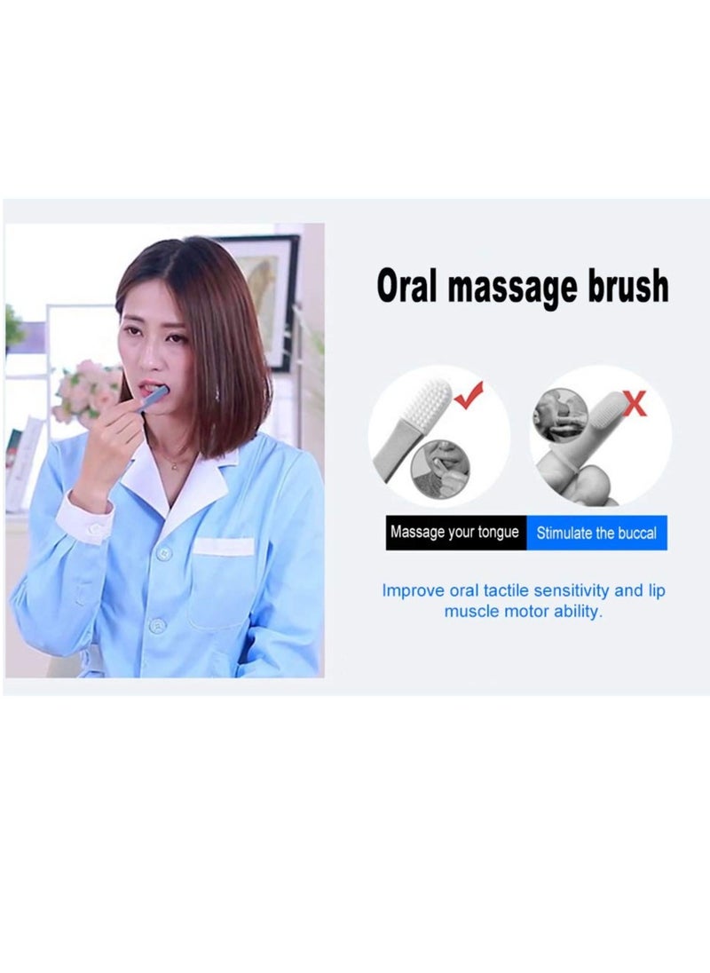 SYOSI Jaw Exerciser Kit Mouth Exerciser Oral Lips Muscle Training Device Recovery Tongue Trainer Puller for Dysarthria Muscle  5 in 1 Kit Oral Sensory Therapy Tool Kit Silicone Massager  - Image 4