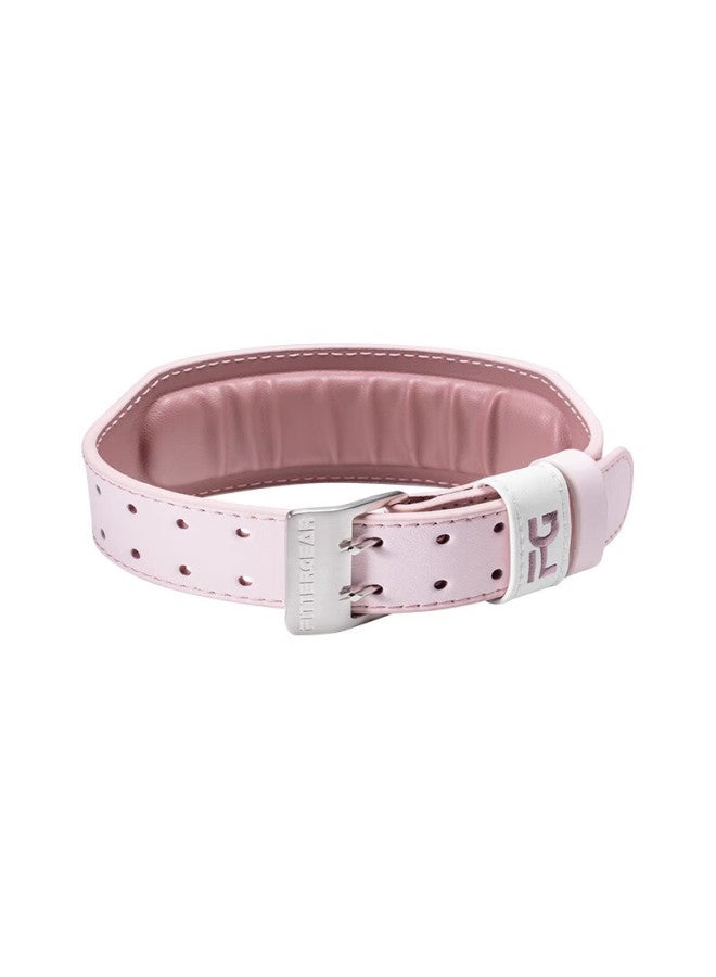 Fittergear Leather Fitness Waist Belt For Women, Professional Weightlifting Strength Training Support Belt For Squats And Deadlifts - Image 2