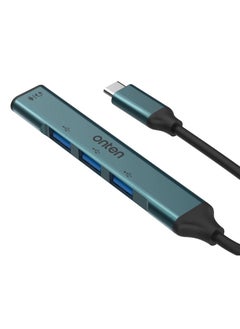 أونتن موزع 4 في 1 من ONTEN otn-9706 USB C إلى USB 3.0 مع محول مقبس 3.5 مم ومخرج صوت ومدخل ميكروفون  - Image 2