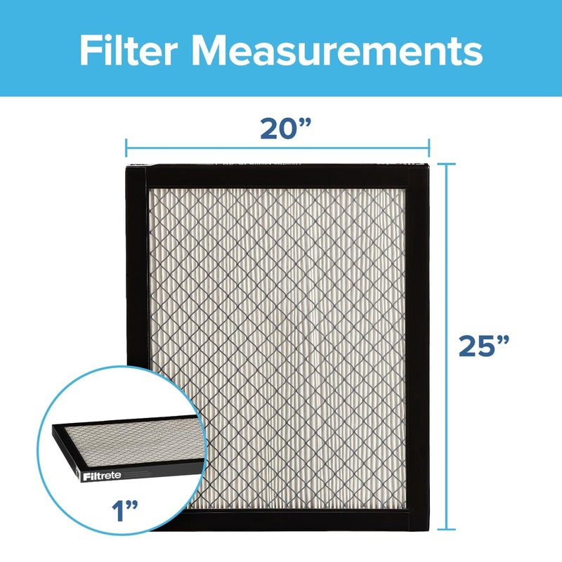 Filtrete 20x25x1 Air Filter, MPR 2800, MERV 14, Healthy Living Ultrafine Particle Reduction 3-Month Pleated 1-Inch Air Filters, 2 Filters - Image 2