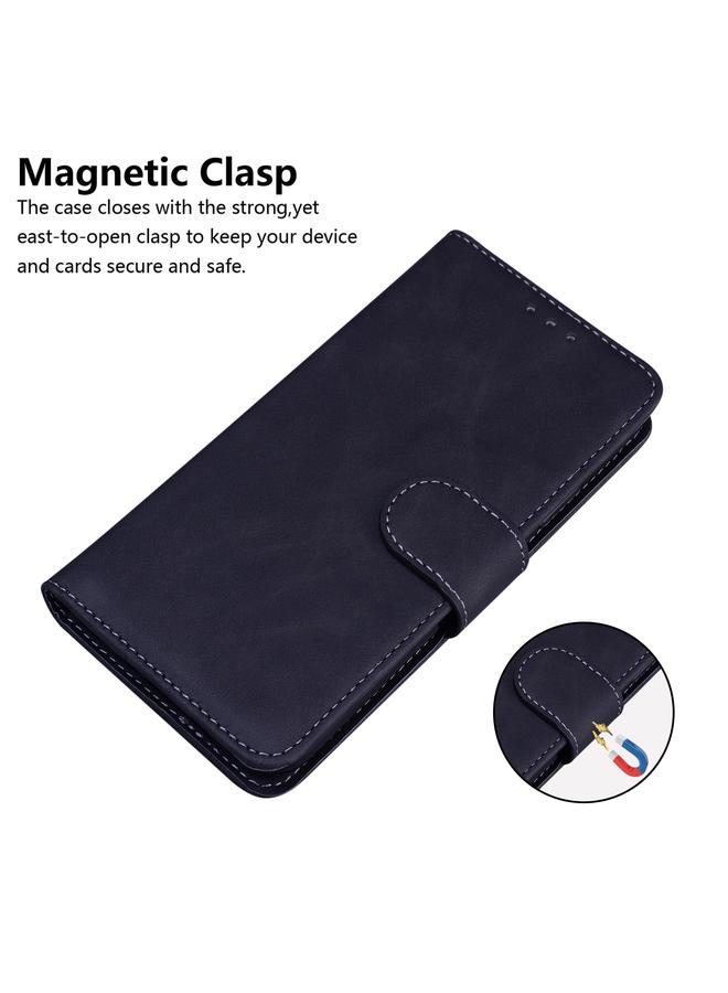 The Bros Phone Case For Honor 70 Skin Feel Pure Color Flip Leather Phone Phone Case - Image 5