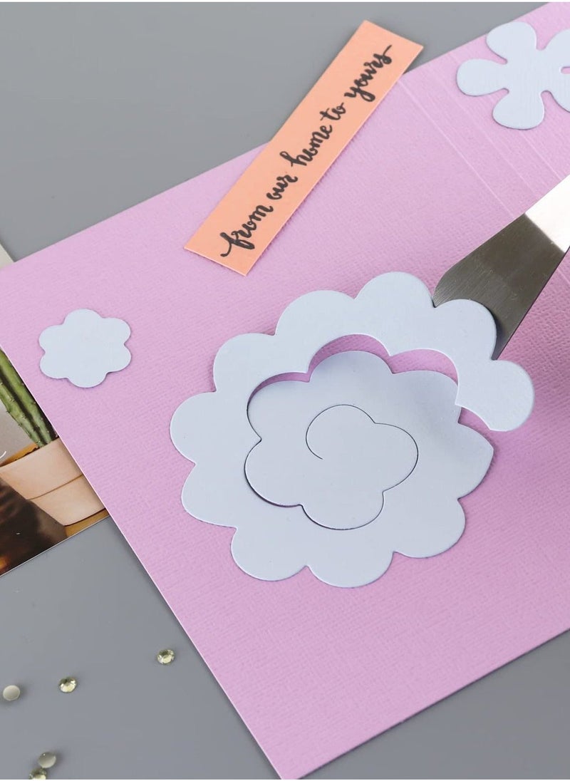 6 Pieces of Craft Vinyl  Tools Set, Hook  Scraper Spatula Tweezers Scissors for Die-Cutting Cardstock Scrapbooking DIY Silhouette Embossing Lettering - Image 2