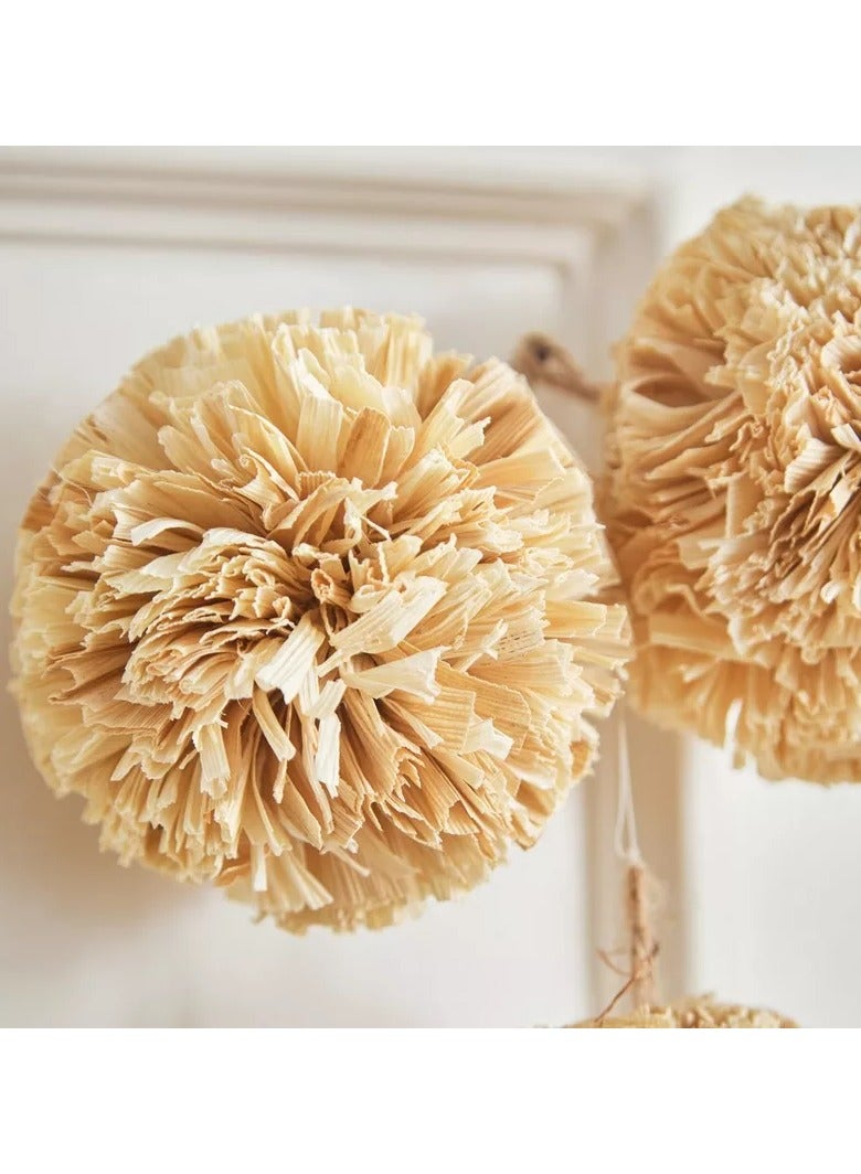 هوم بوكس كرة ديكورية مصنوعة يدويًا من أوراق مايزي من مايلي - 8.5 × 8.5 × 33 سم - Image 2