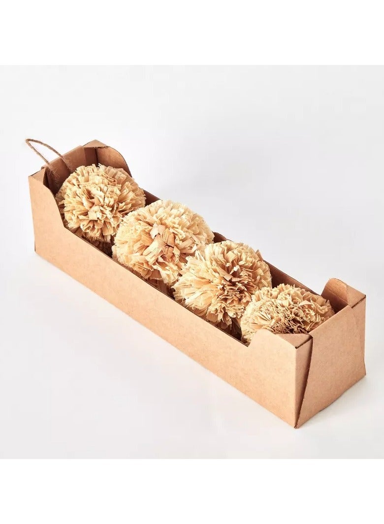 هوم بوكس كرة ديكورية مصنوعة يدويًا من أوراق مايزي من مايلي - 8.5 × 8.5 × 33 سم - Image 4