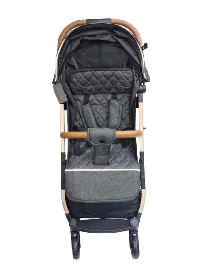 ستار كيدز عربة أطفال قابلة للطي ومزود بأوضاع استلقاء متعددة ومظلة قابلة للتعديل - Image 1