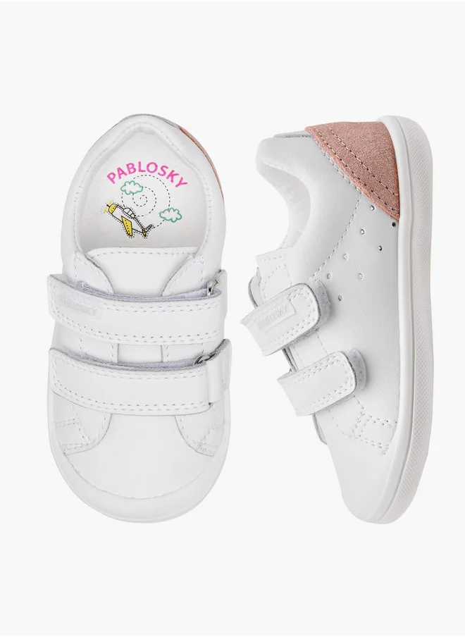 بابلوسكي Girls' Booties with Hook and Loop Closure