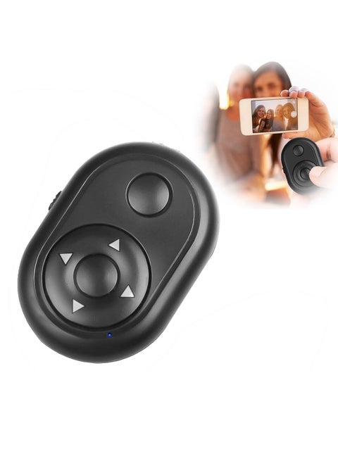 Bluetooth Remote Phone Page Turner Available for Tiktok Scroll Controller Wireless Remote Control Camera Shutter Remote for Android and ios (Black)
