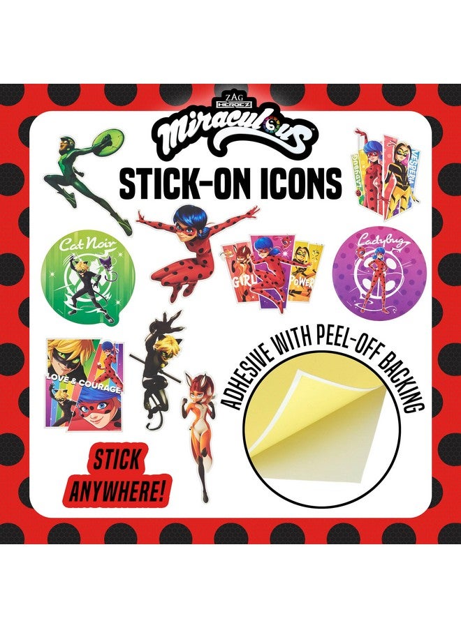 Miraculous 50pc Birthday Party Supplies - Zag Heroez Themed Party Box, Ladybug Party Decorations, Backdrop & Party Props - Image 5