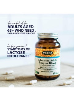 Flora - Advanced Adult Enzyme Blend with Lactase, Enhances Digestion & Provides Relief for Lactose Intolerance, Gluten-Free, Non GMO, 60 Vegetarian Capsules - pzsku/ZC8185ABDC7EFF3FB4AE4Z/45/_/1740202607/c64caf6a-62c8-4459-b07f-184754b7aa47