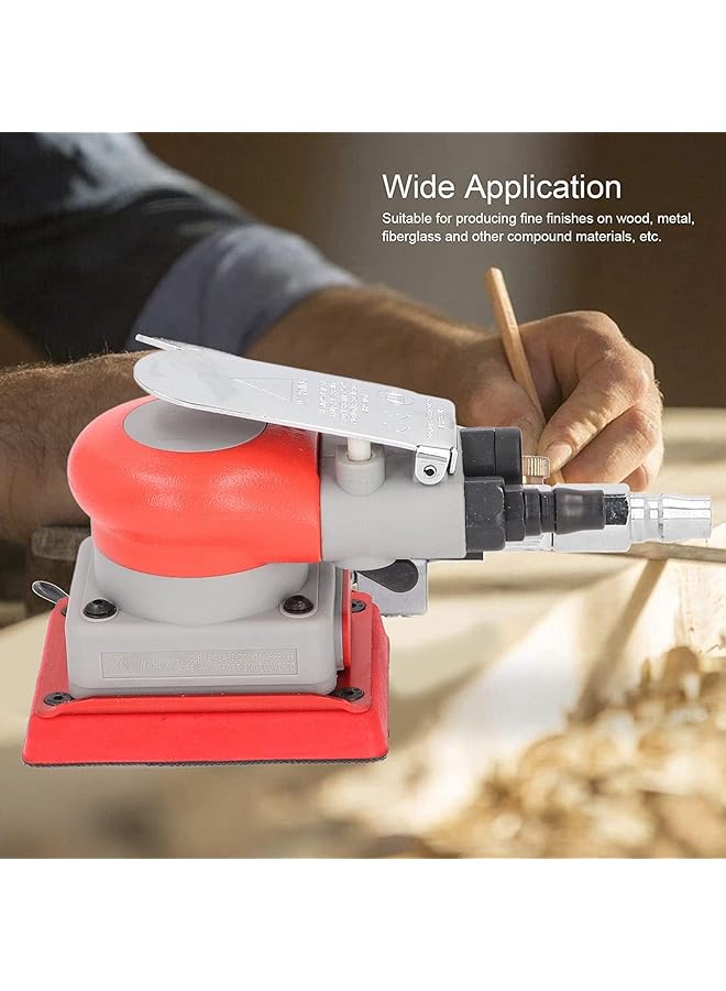 إيروريكس ماكينة صنفرة عشوائية مدارية بسرعة 10000 دورة في الدقيقة وماكينة صنفرة هوائية منخفضة الاهتزاز وعالية التحمل لتصنيع الأخشاب والمواد المركبة المعدنية - Image 3