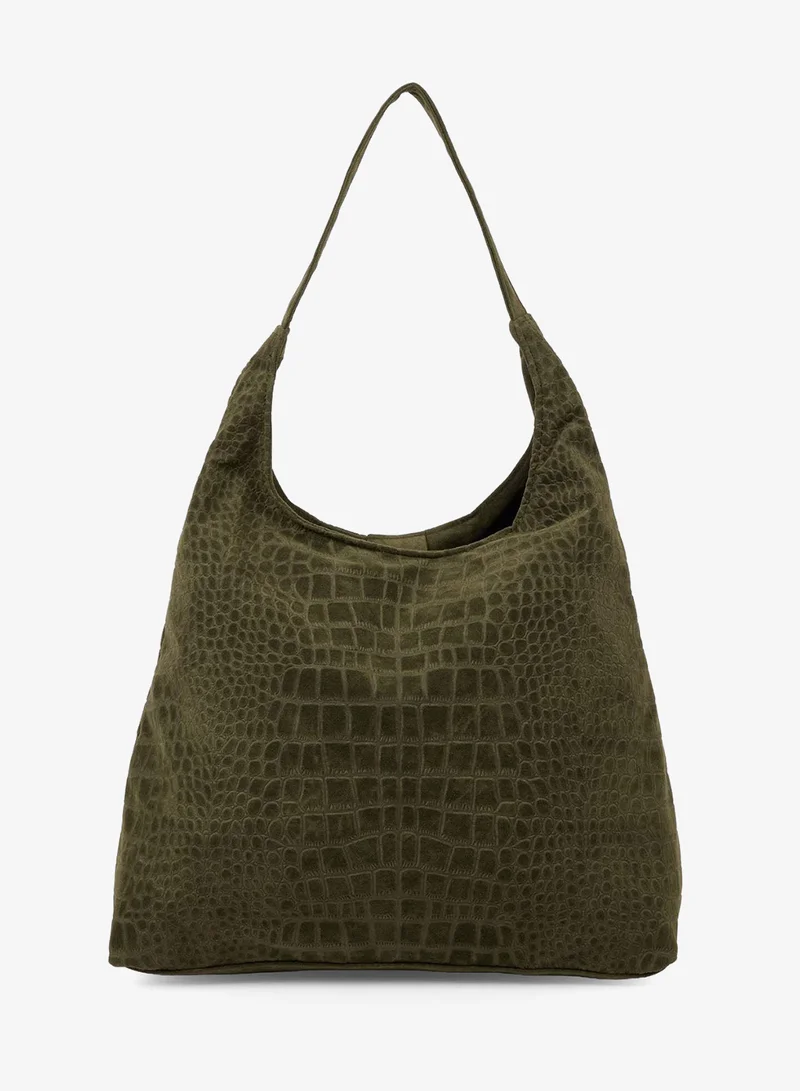 ديفاكتو Suede Shoulder bag