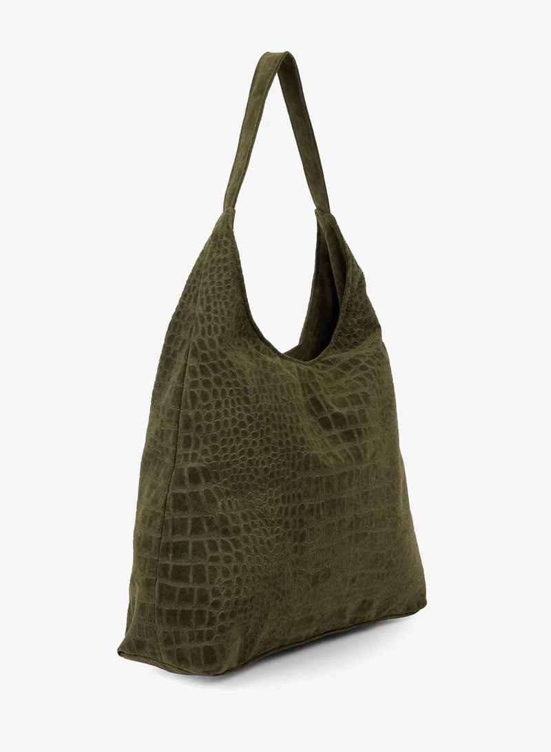 ديفاكتو Suede Shoulder bag
