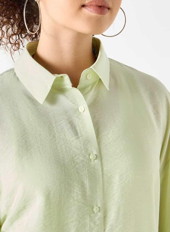 SP Characters Garfield Print Shirt with Collar and Long Sleeves - Image 4