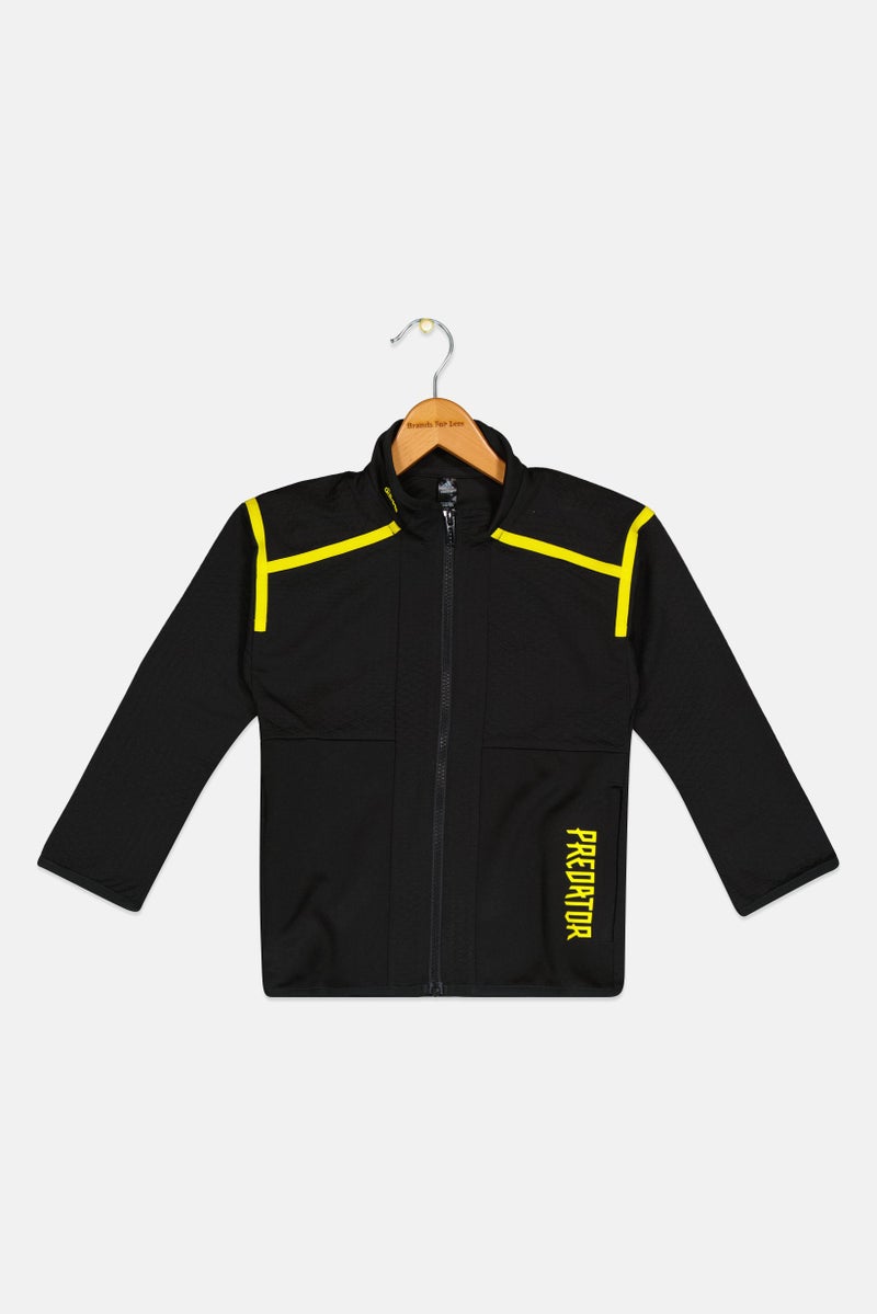 Adidas Kids Boy Sportswear Fit Long Sleeve Training Sweatshirt, Black - Image 1