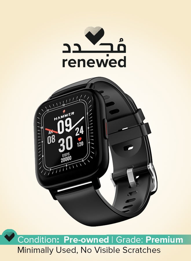 Hammer Renewed - Pulse 3.0 Bluetooth Calling Smart Watch- Black - Image 1