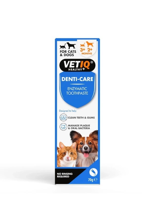 VetIQ Denti-Care Enzymatic Toothpaste for Dogs & Cats – 70g - Image 1