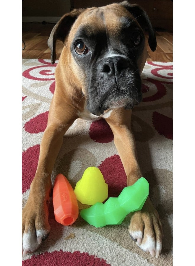Spunky Pup Holding Treat Play Dog Toy | Interactive Treat Toy for Dogs | Promotes Healthy Teeth & Gums | Pear - Image 3