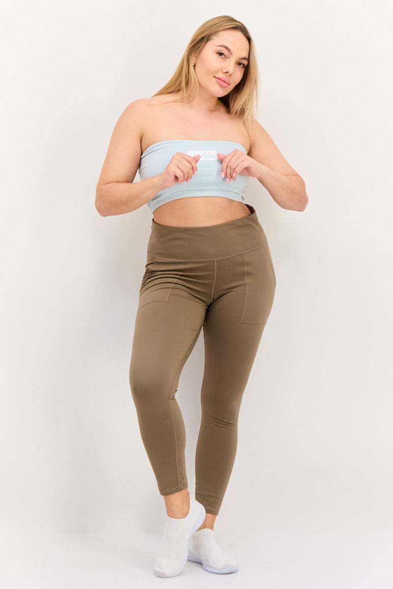 Ellesse Women Sportswear Fit Strapless Training Top, Light Green - Image 4