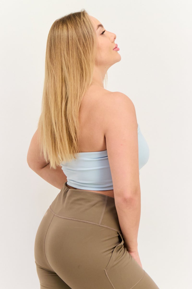 Ellesse Women Sportswear Fit Strapless Training Top, Light Green - Image 2