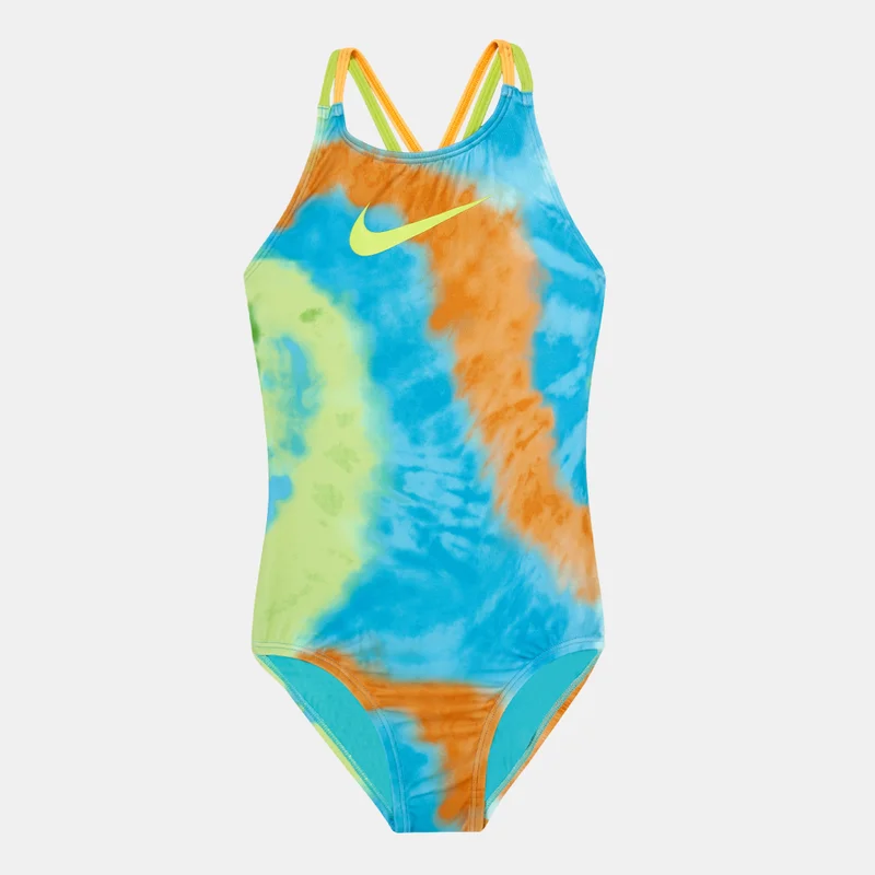 Nike Kids' Tie-Dye Spiderback One-Piece Swimsuit