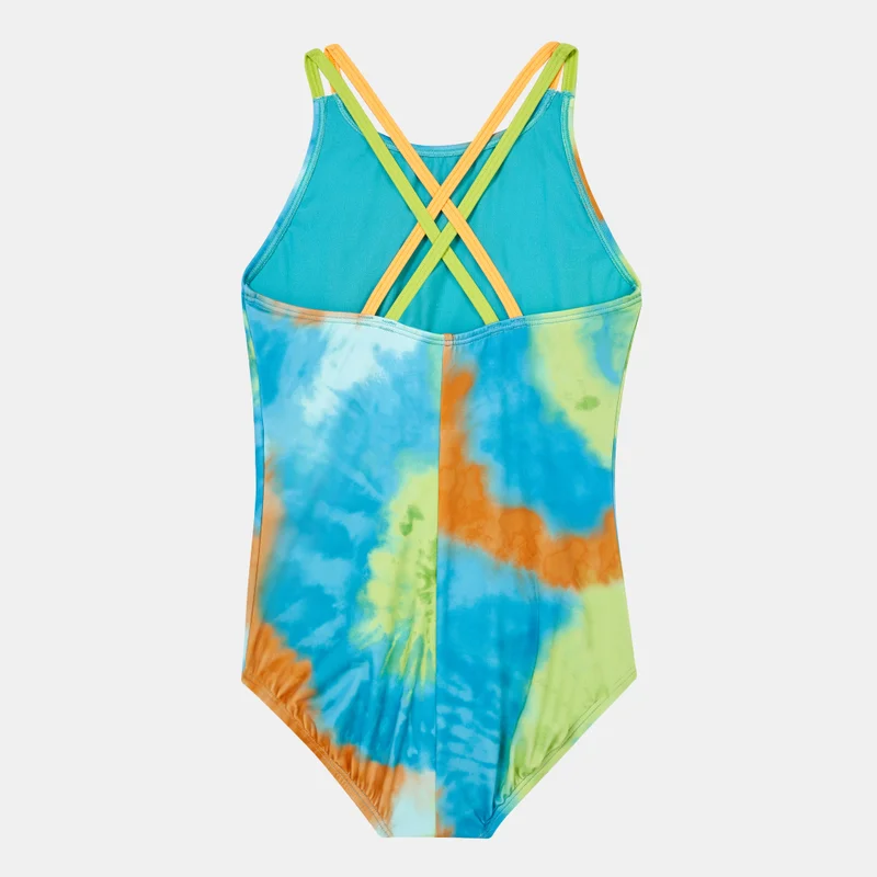 Nike Kids' Tie-Dye Spiderback One-Piece Swimsuit
