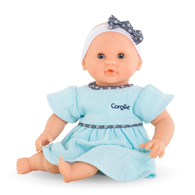 Corolle Bb Calin Maud 12 Soft Girl Baby Doll with Vanilla Scent Blue Outfit Sleeping Eyes for Girls Ages 18 Months Cute Reborn Realistic Baby Dolls for 2 Year Old Girls - Image 3