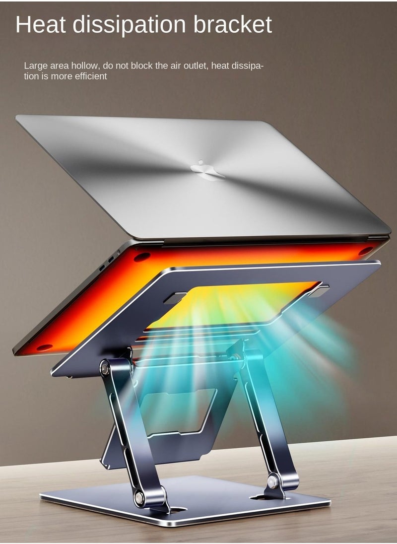 Generic - Laptop stand game notebook folding double-layer lifting computer stand portable - Image 1