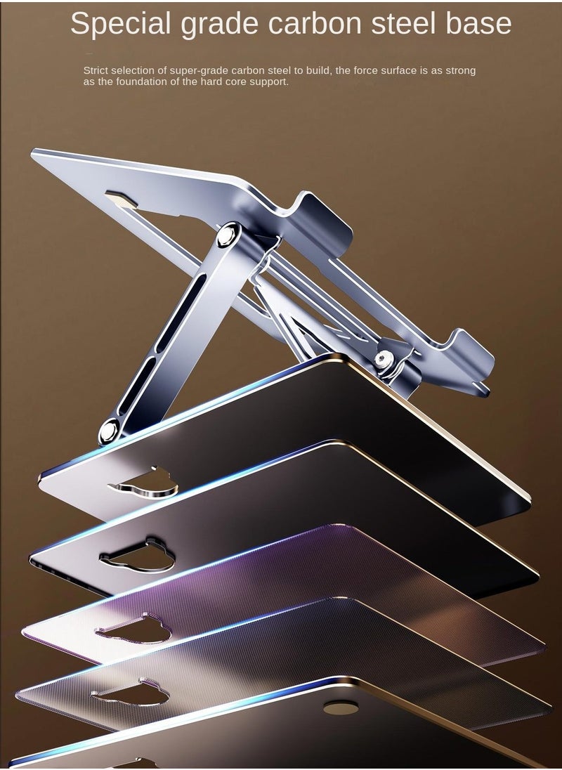 Generic - Laptop stand game notebook folding double-layer lifting computer stand portable - Image 1